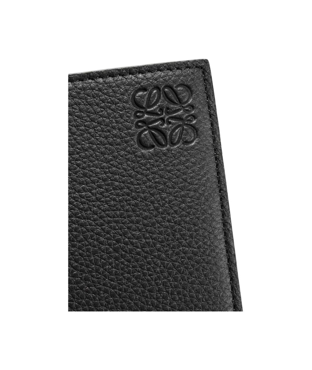 LOEWE Черный кожаный кошелек, фото 4