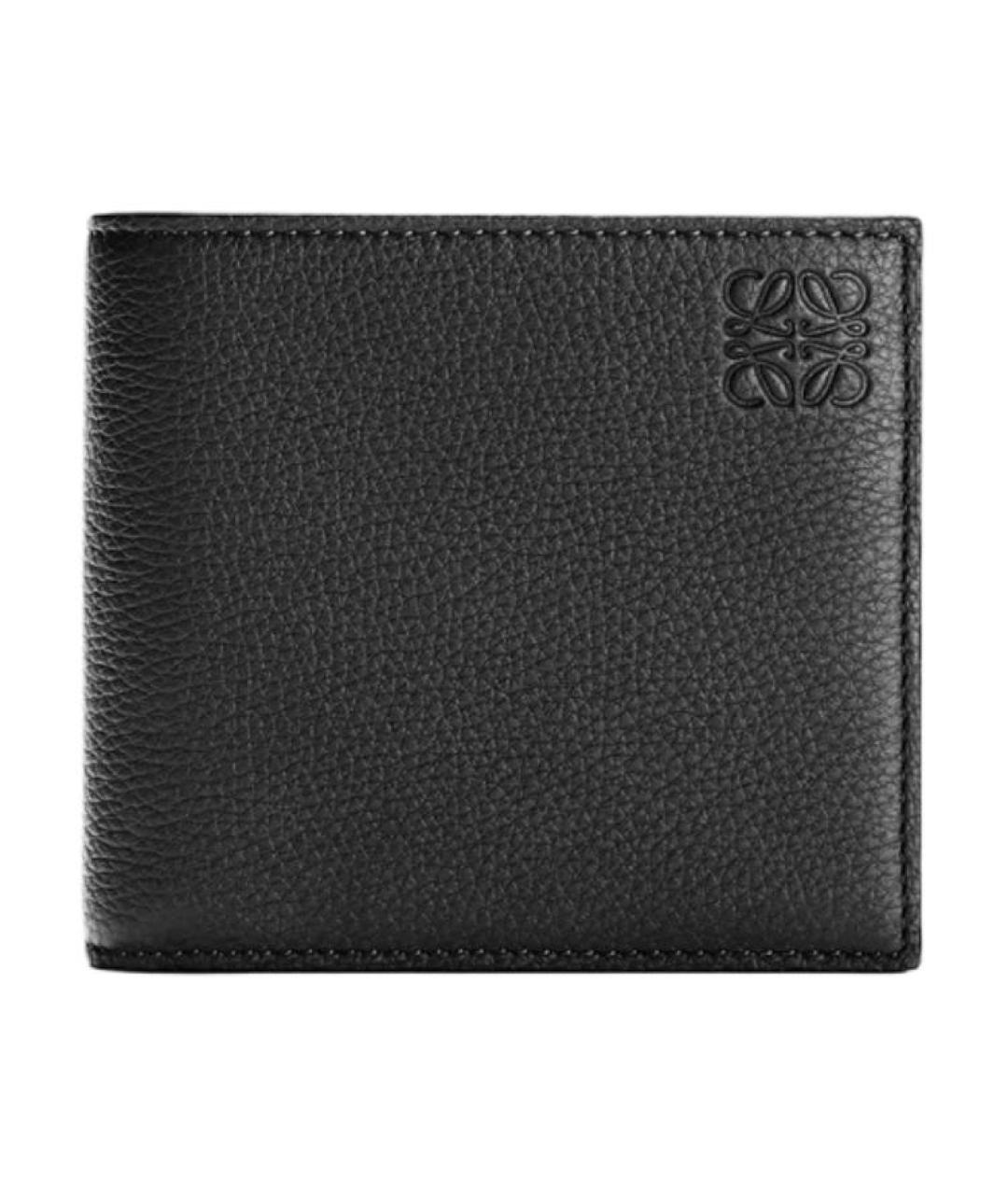 LOEWE Черный кожаный кошелек, фото 1