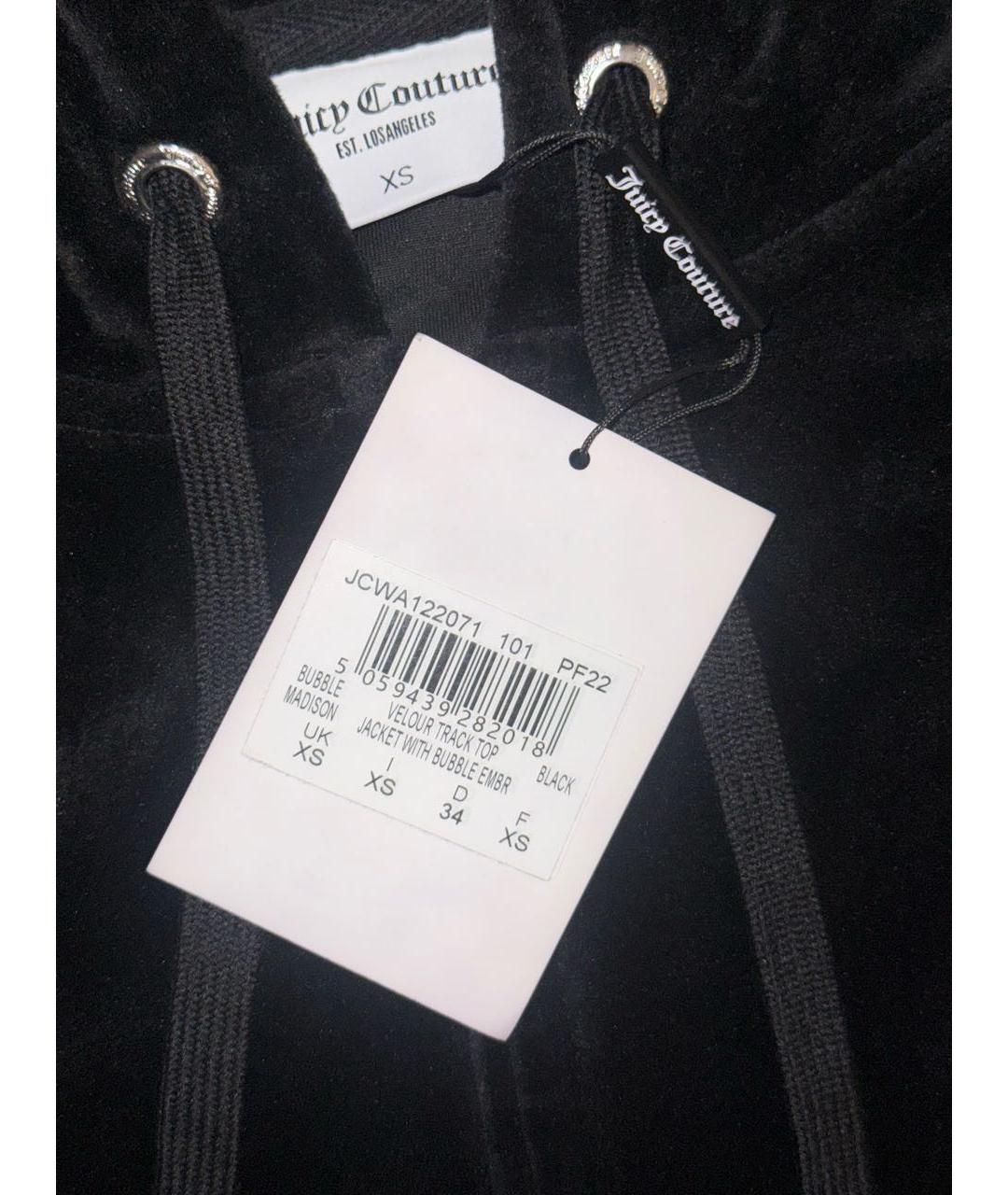 JUICY COUTURE Черный велюровый костюм с брюками, фото 7