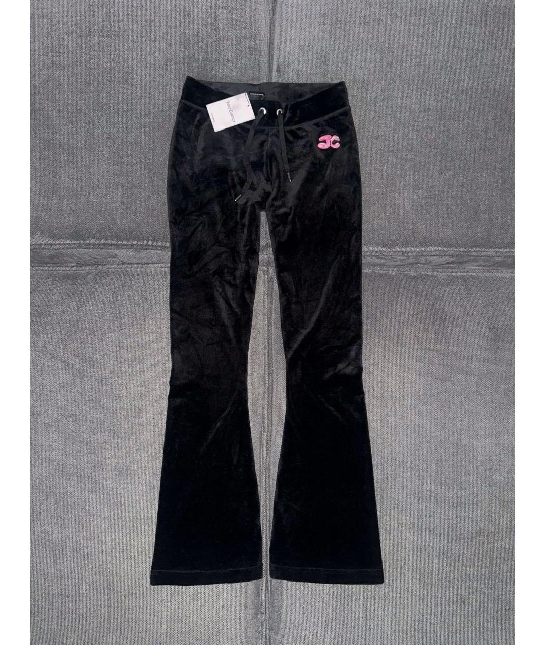 JUICY COUTURE Черный велюровый костюм с брюками, фото 2