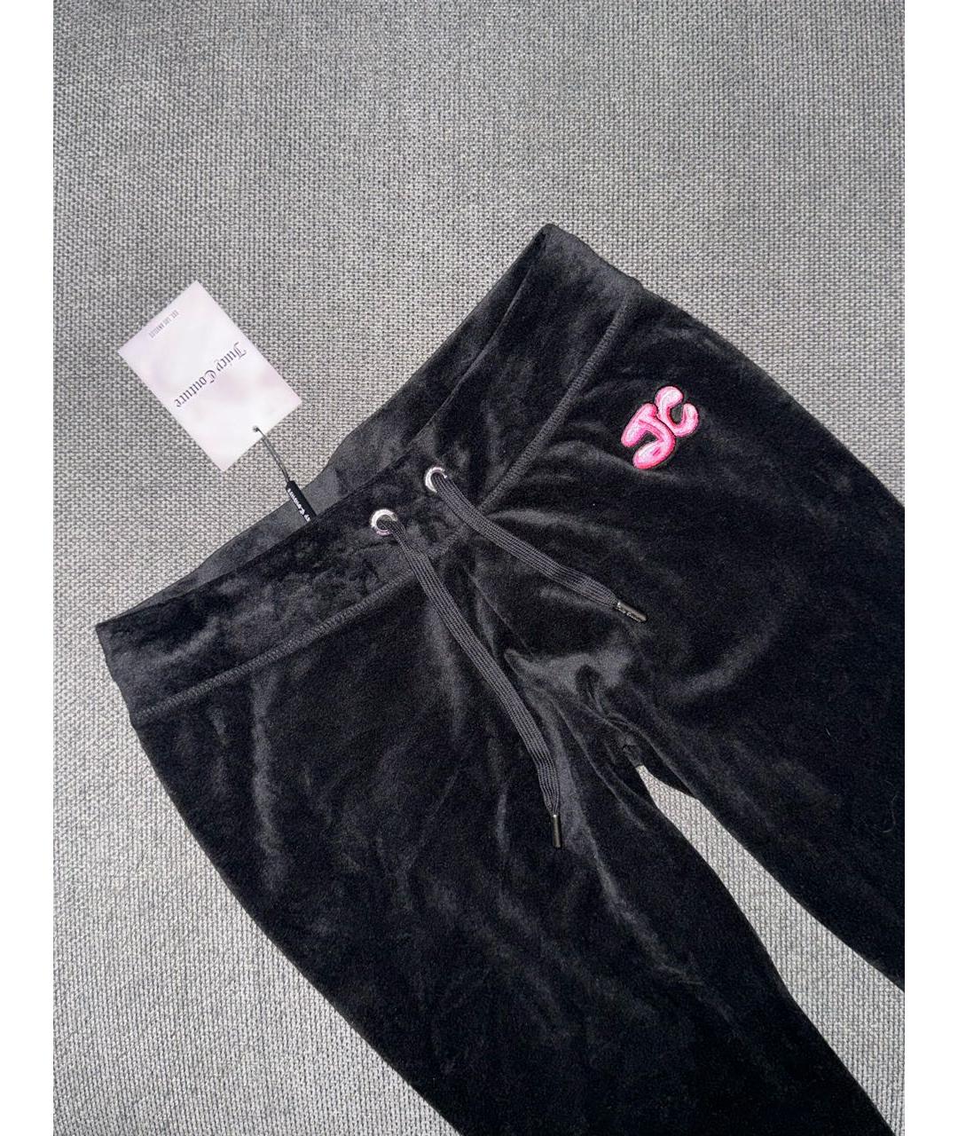 JUICY COUTURE Черный велюровый костюм с брюками, фото 5