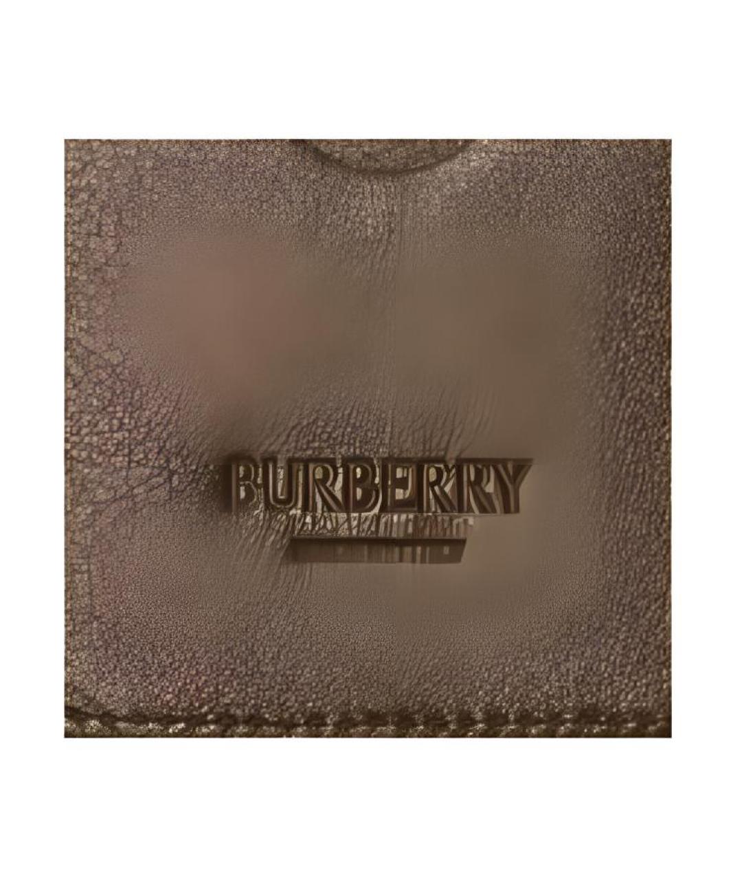 BURBERRY Коричневый кожаный кардхолдер, фото 3