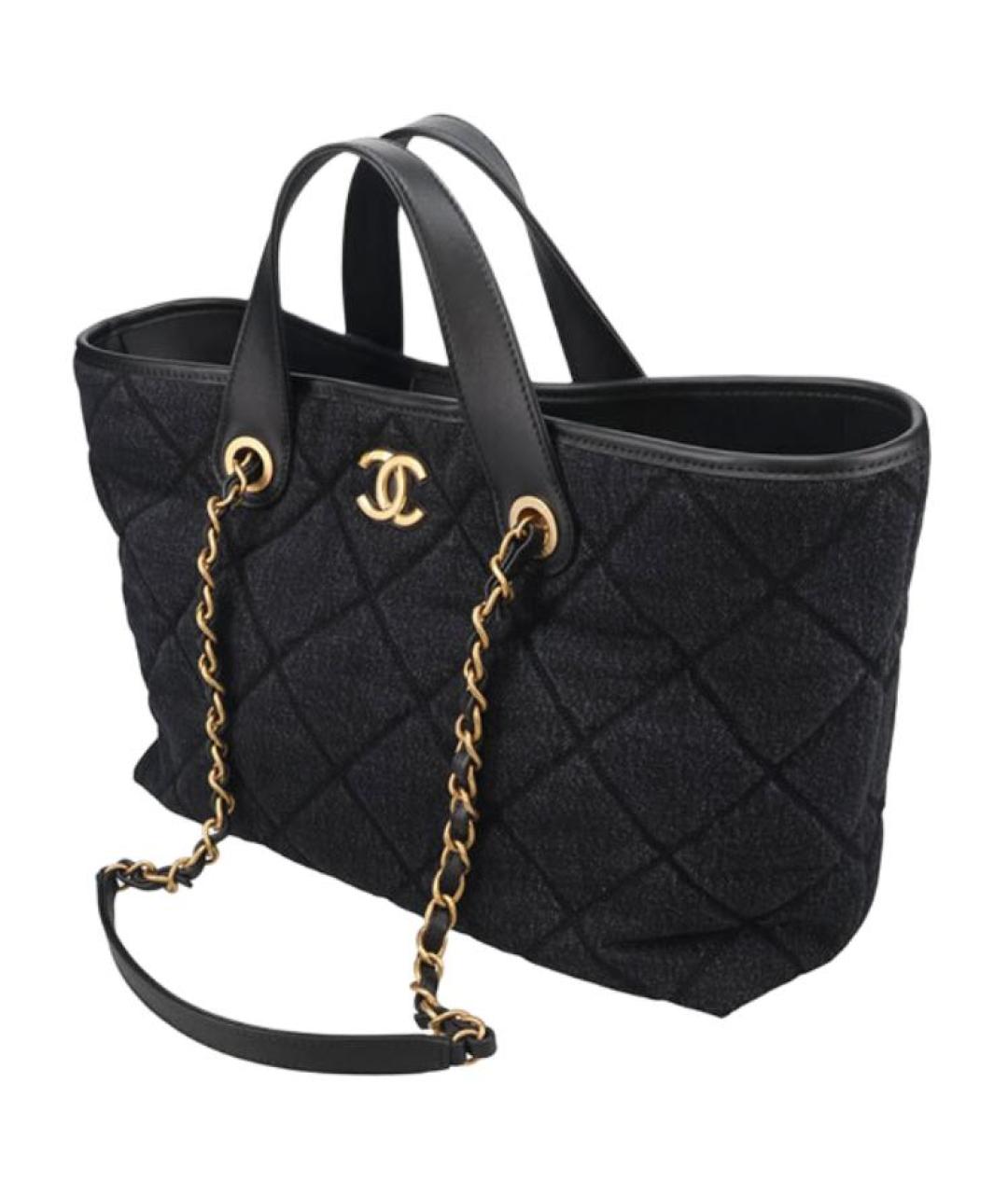 CHANEL Черная сумка через плечо, фото 3
