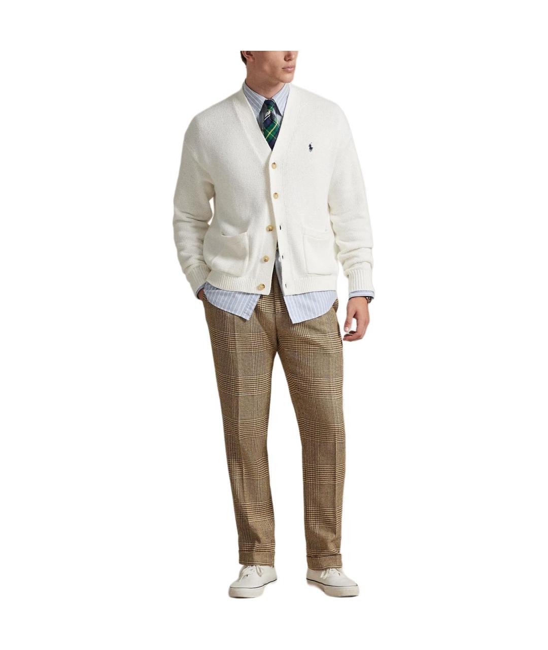 POLO RALPH LAUREN Белый кардиган, фото 4