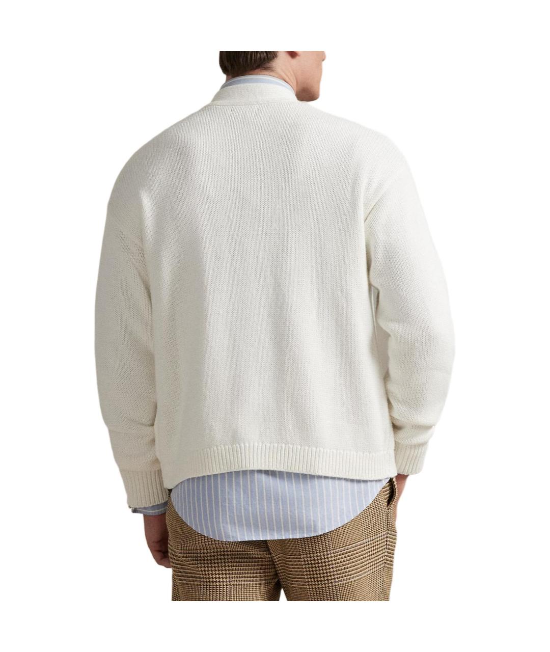 POLO RALPH LAUREN Белый кардиган, фото 3