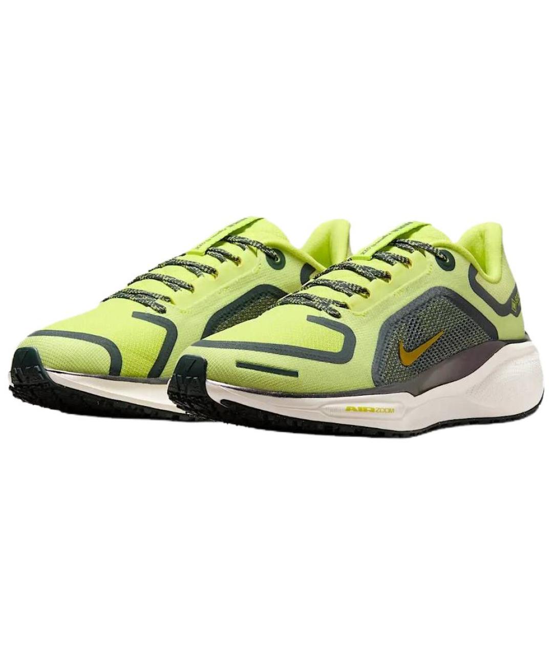 NIKE Зеленые синтетические кроссовки, фото 3