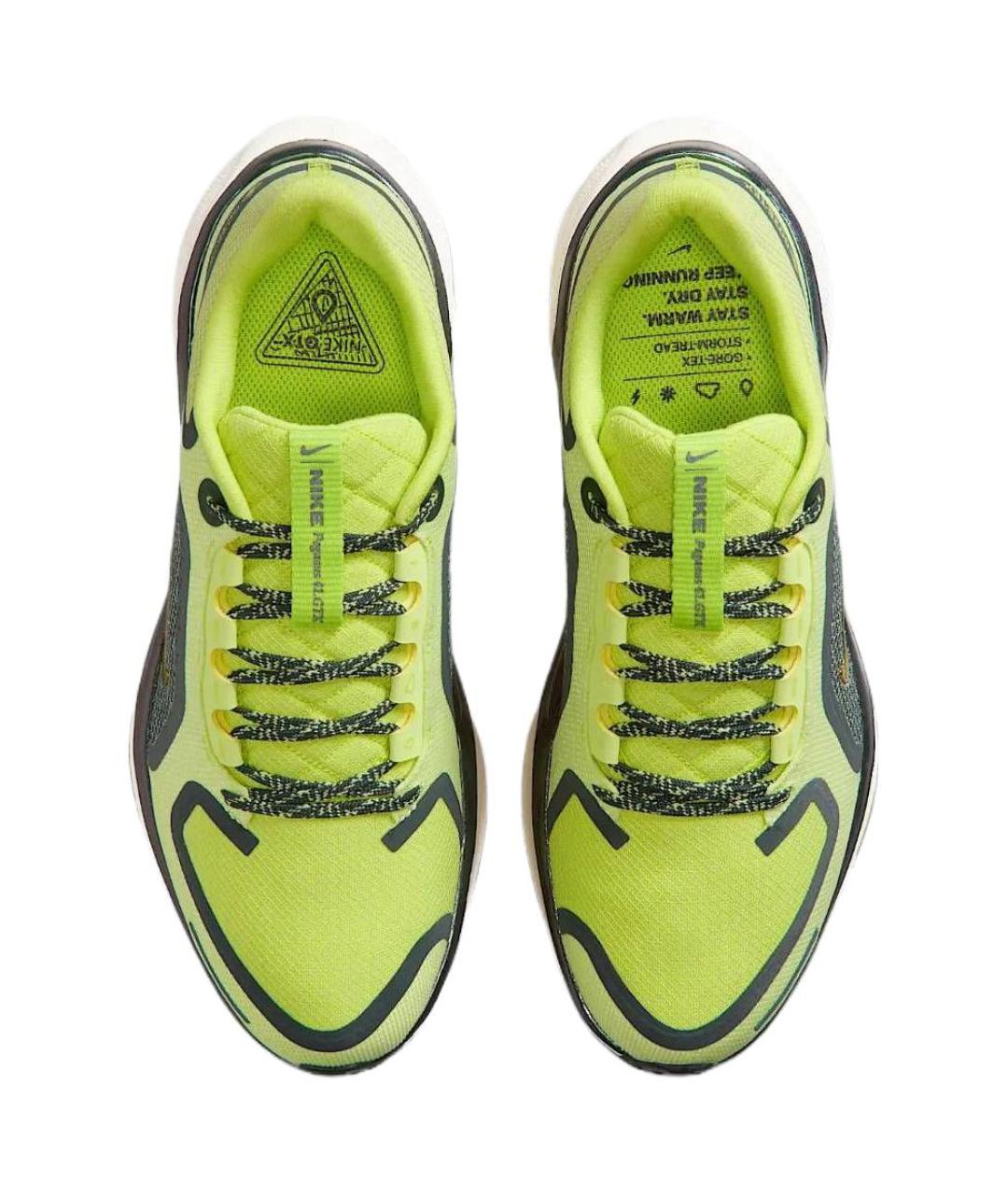 NIKE Зеленые синтетические кроссовки, фото 4