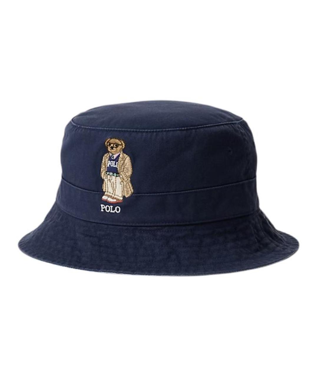 POLO RALPH LAUREN Темно-синяя хлопковая шляпа, фото 1