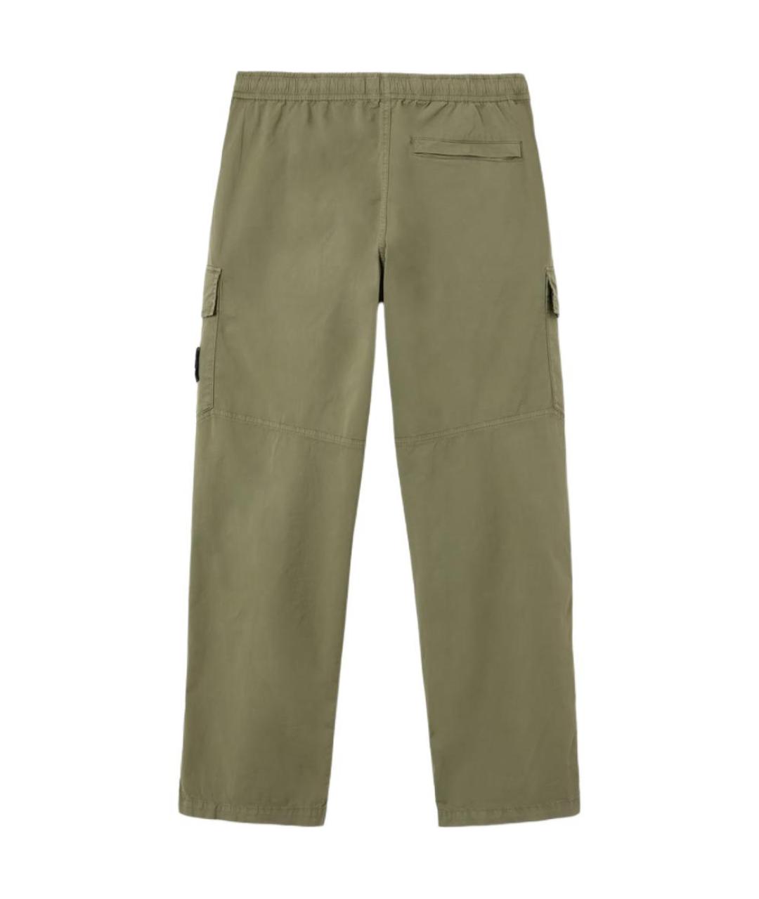 STONE ISLAND Зеленые брюки чинос, фото 2