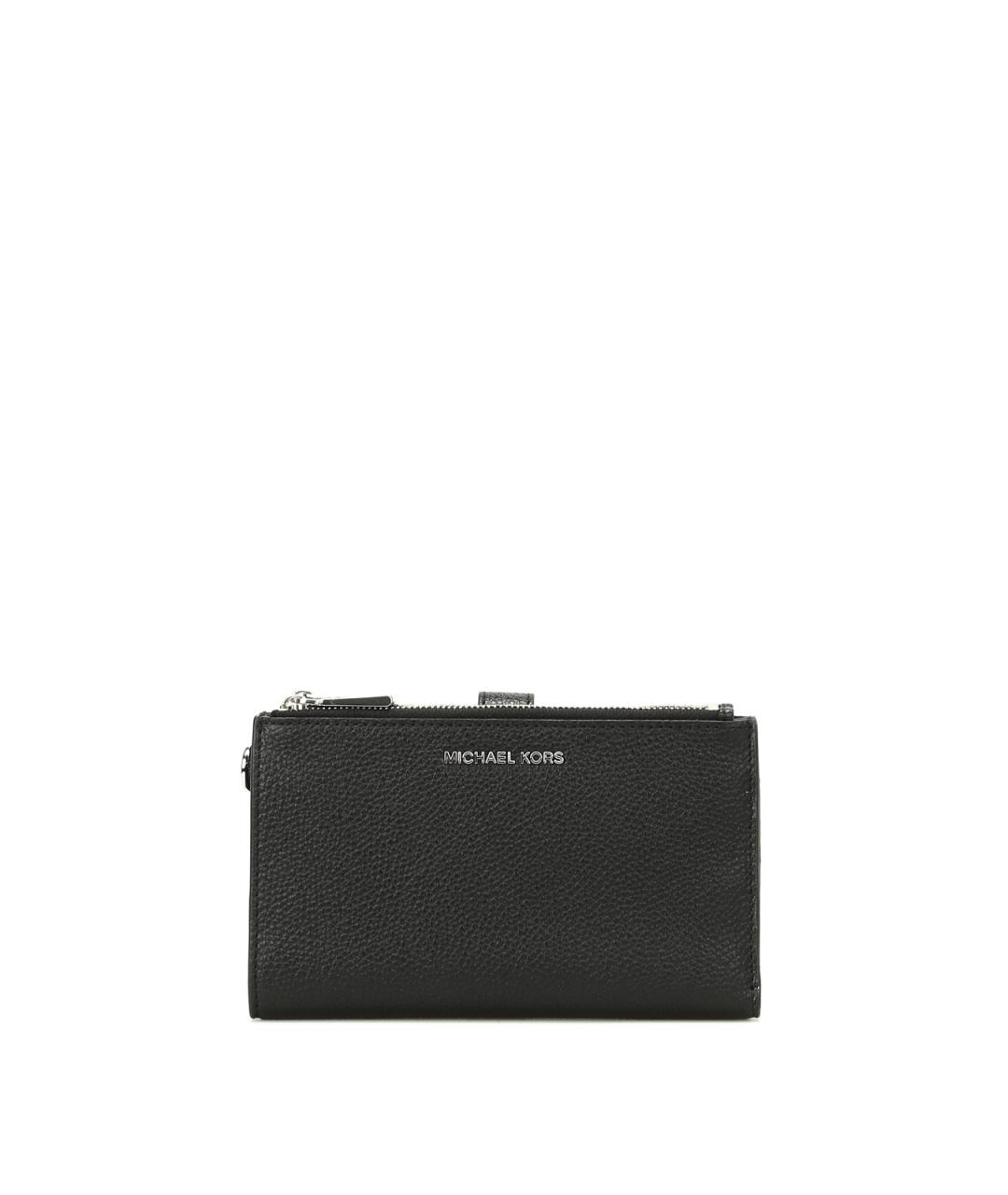 MICHAEL KORS Черный кожаный кошелек, фото 1