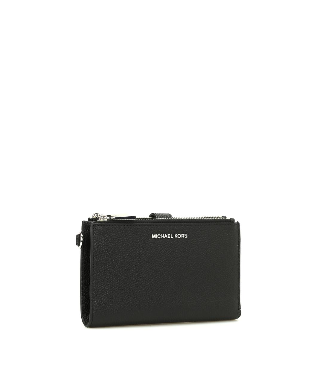 MICHAEL KORS Черный кожаный кошелек, фото 2