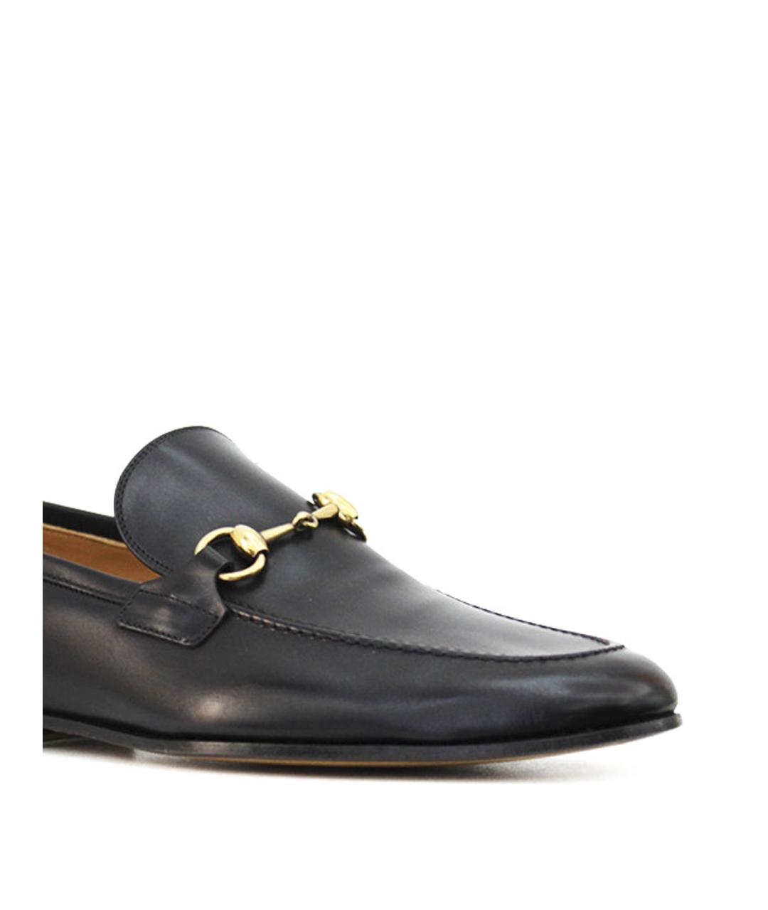 GUCCI Черные кожаные лоферы, фото 2