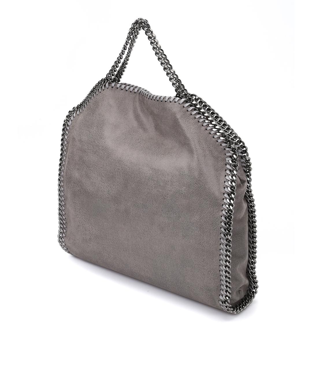 STELLA MCCARTNEY Серая сумка тоут из искусственной кожи, фото 4