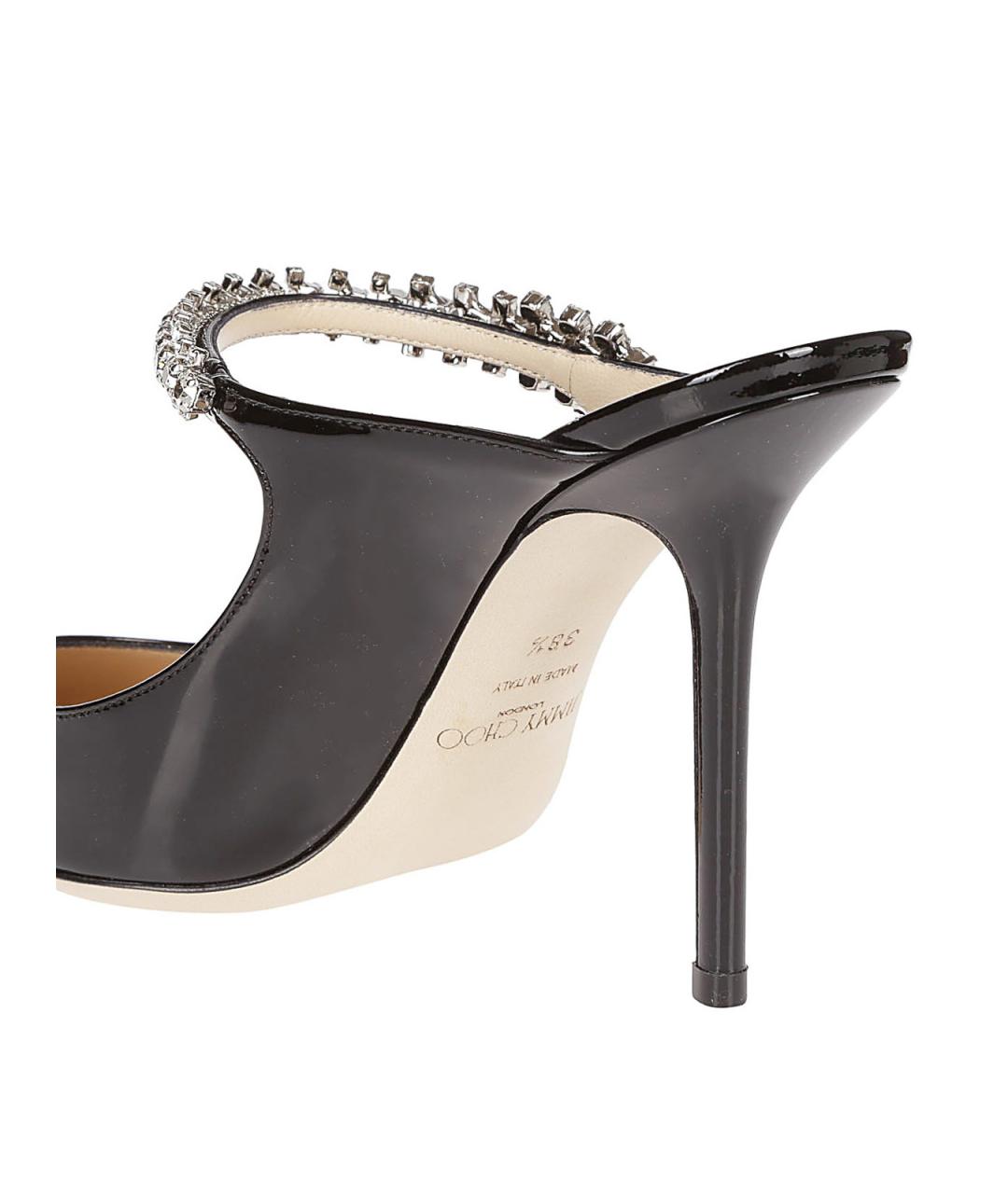 JIMMY CHOO Черные мюли из лакированной кожи, фото 4