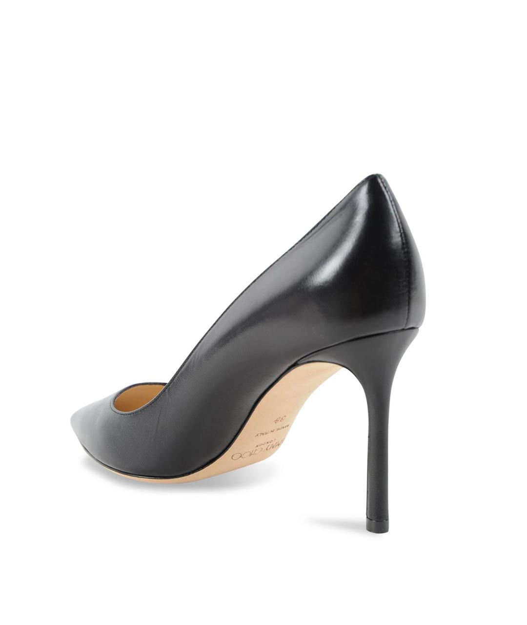 JIMMY CHOO Черные кожаные туфли, фото 3