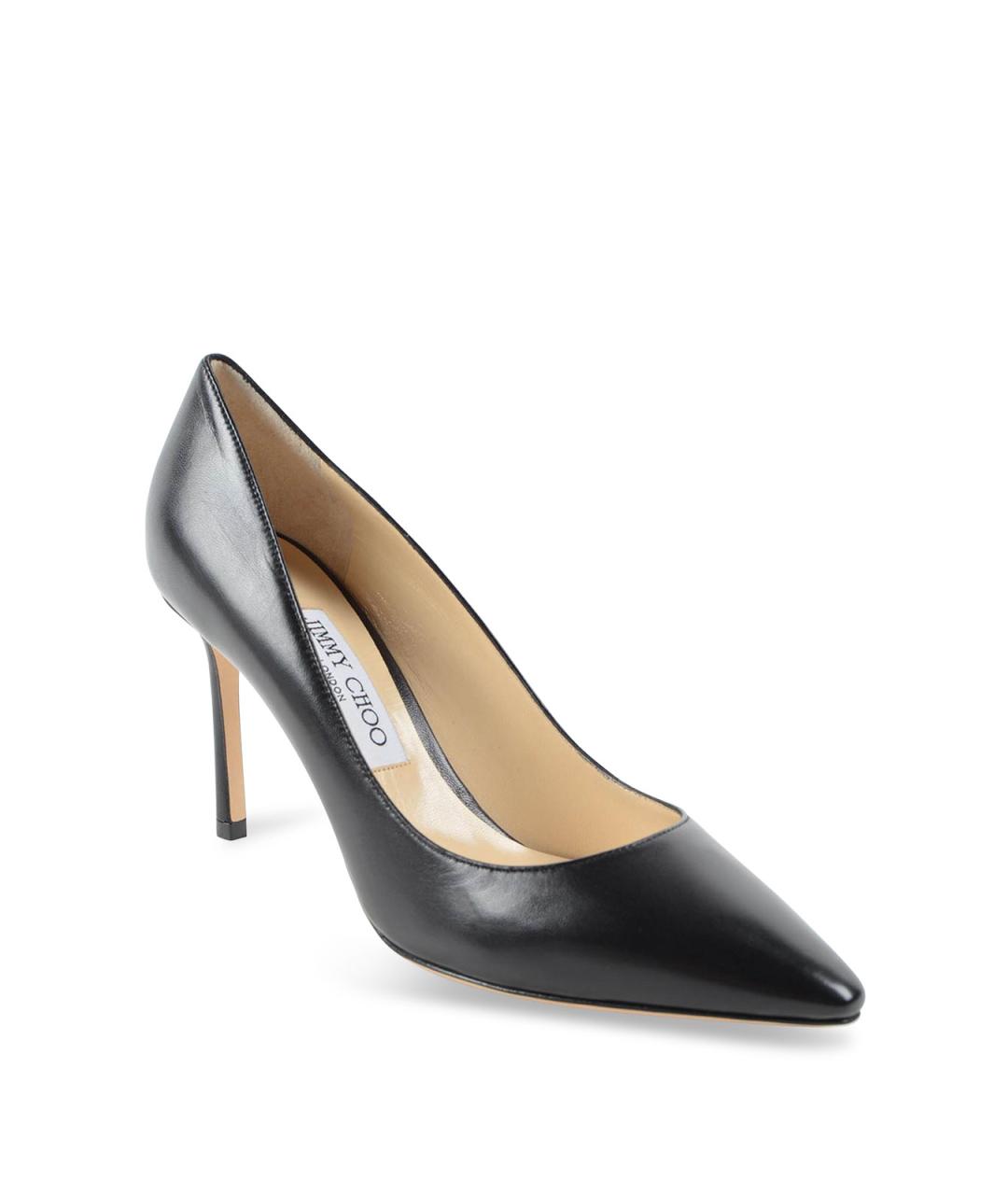 JIMMY CHOO Черные кожаные туфли, фото 2