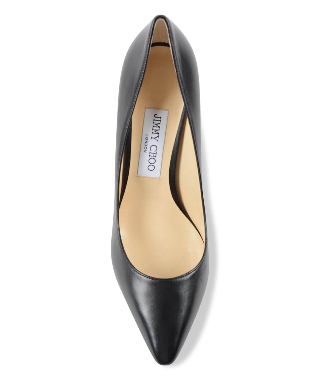 JIMMY CHOO Черные кожаные туфли, фото 4