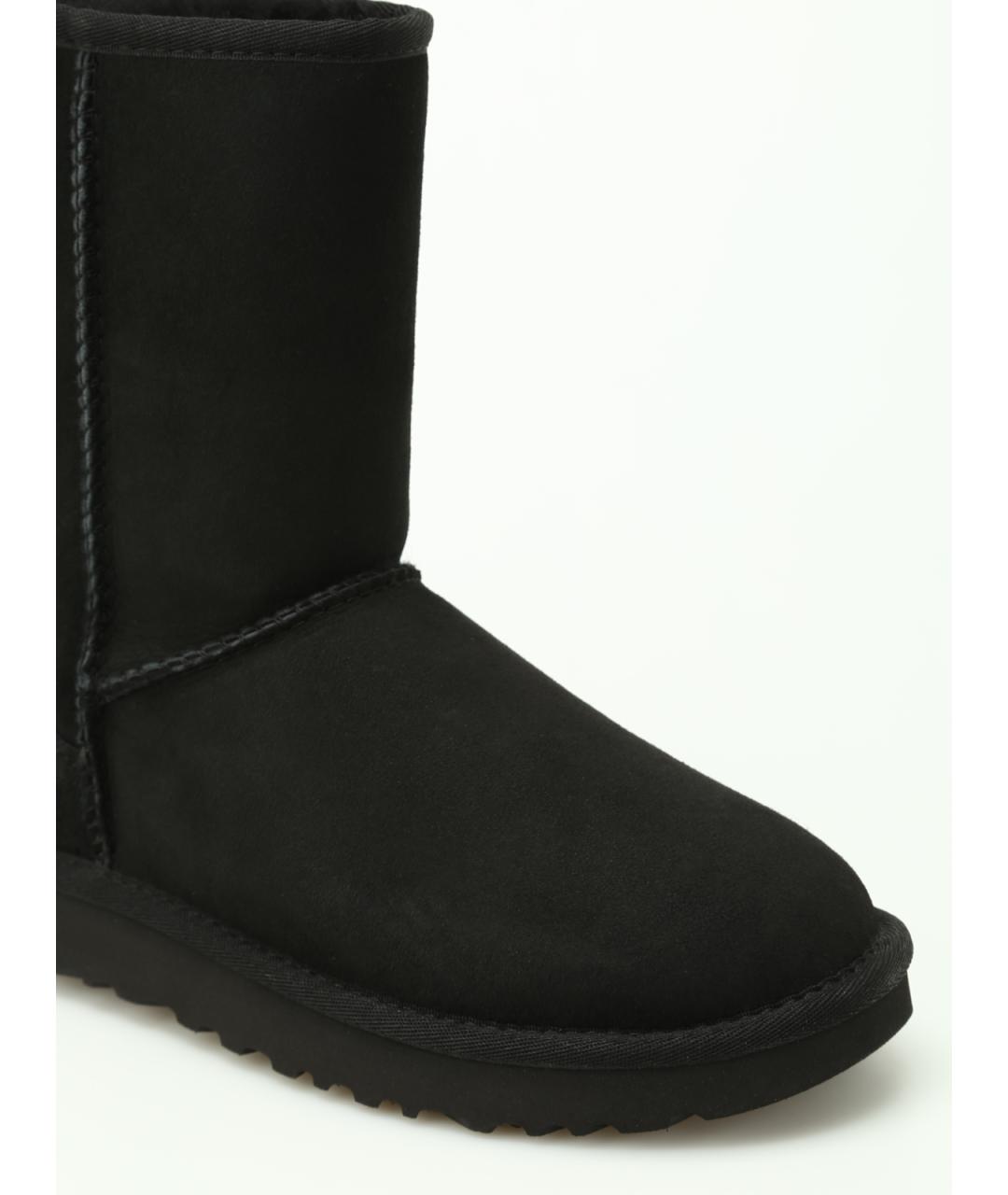 UGG AUSTRALIA Черные нубуковые сапоги, фото 3