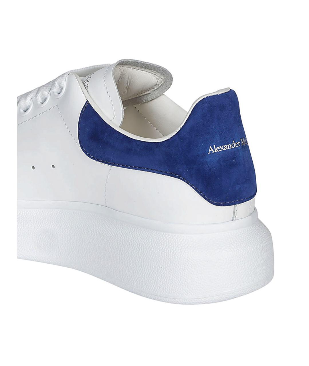 ALEXANDER MCQUEEN Белые кожаные кроссовки, фото 4