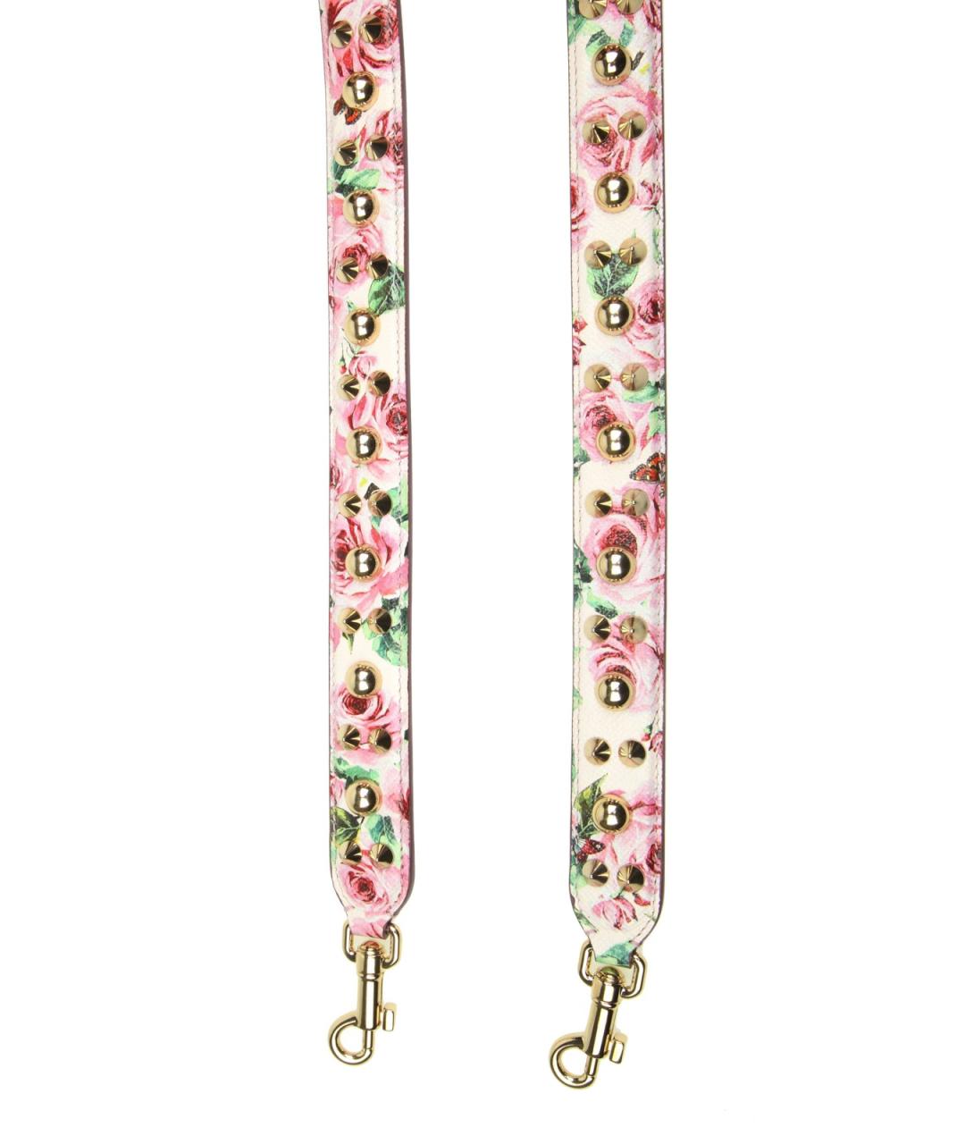 DOLCE&GABBANA Розовая кожаная сумка через плечо, фото 2