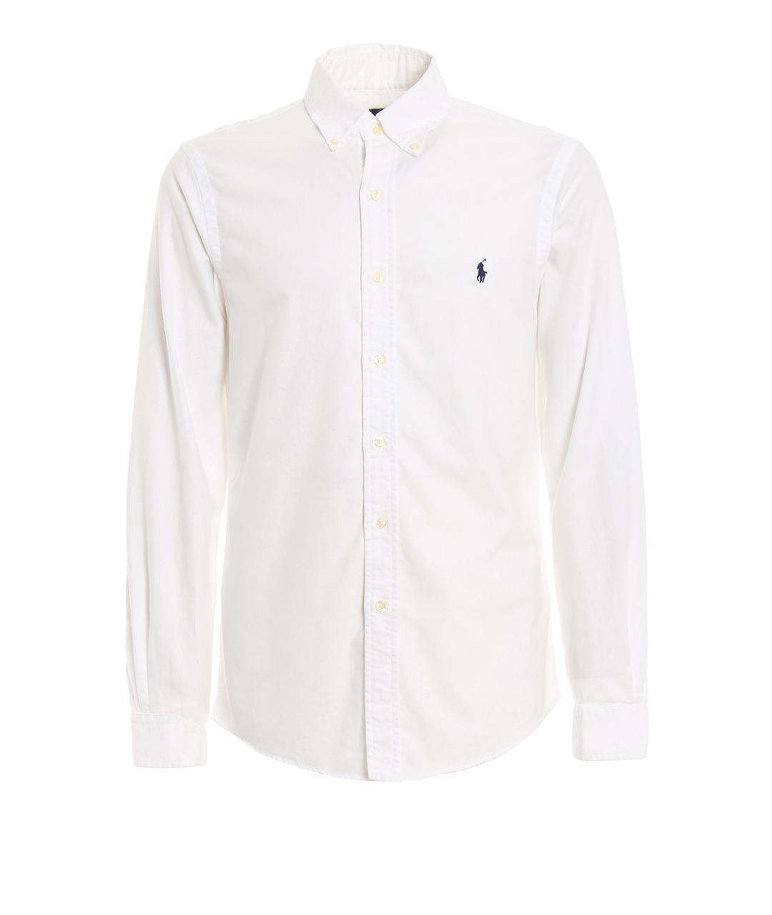 POLO RALPH LAUREN Белая хлопковая классическая рубашка, фото 1
