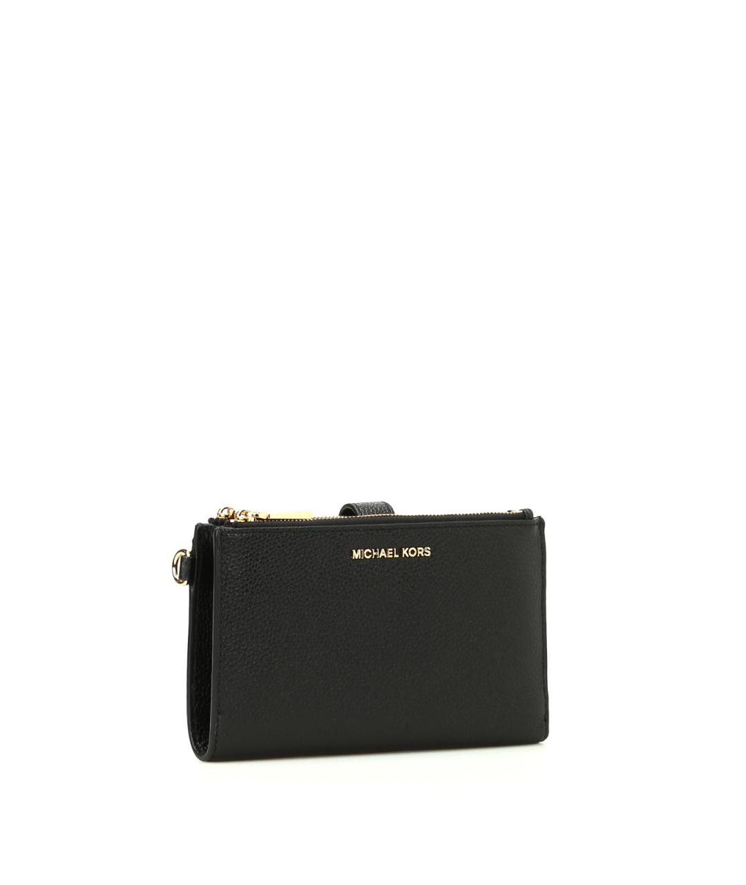 MICHAEL KORS Черный кожаный кошелек, фото 2