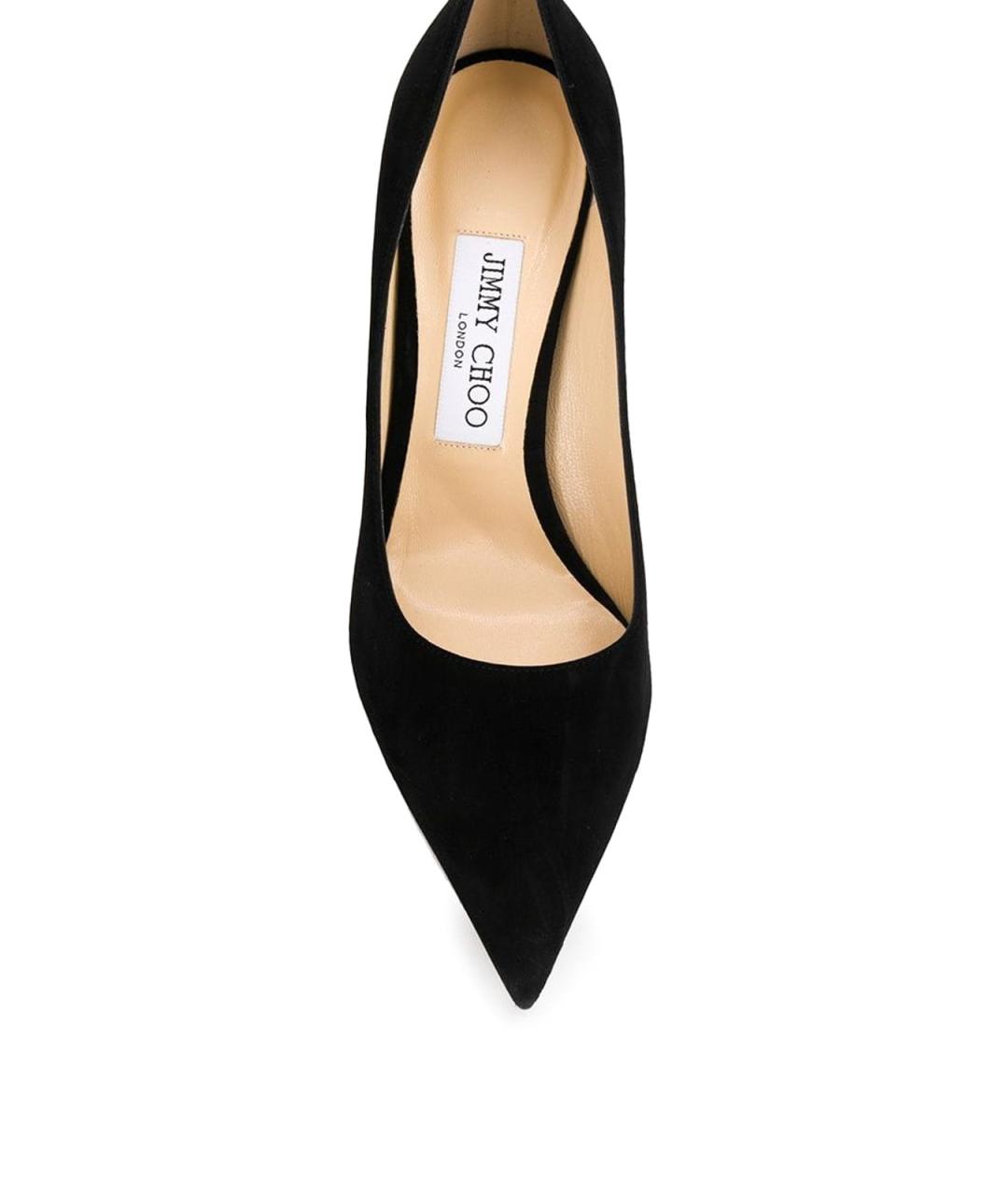 JIMMY CHOO Черные замшевые туфли, фото 3