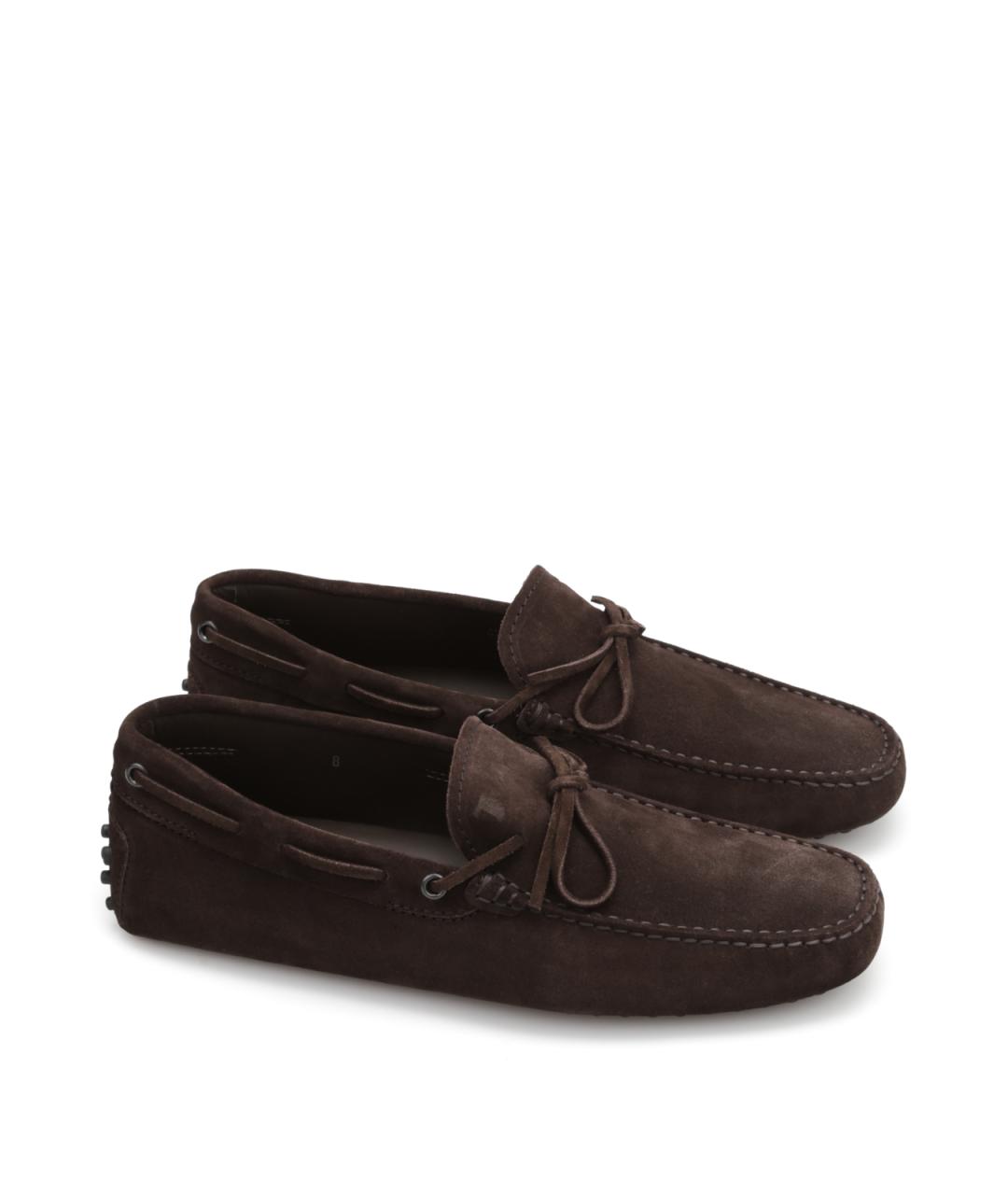 TOD'S Коричневые замшевые лоферы, фото 2