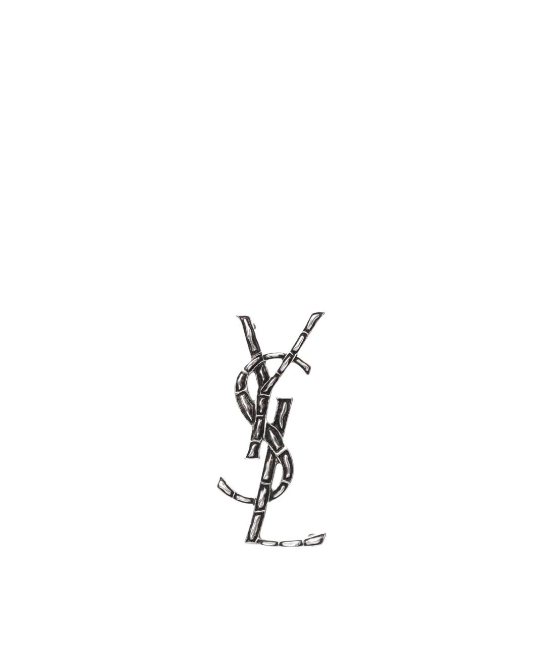 SAINT LAURENT Серебряная металлическая булавка / брошь, фото 1
