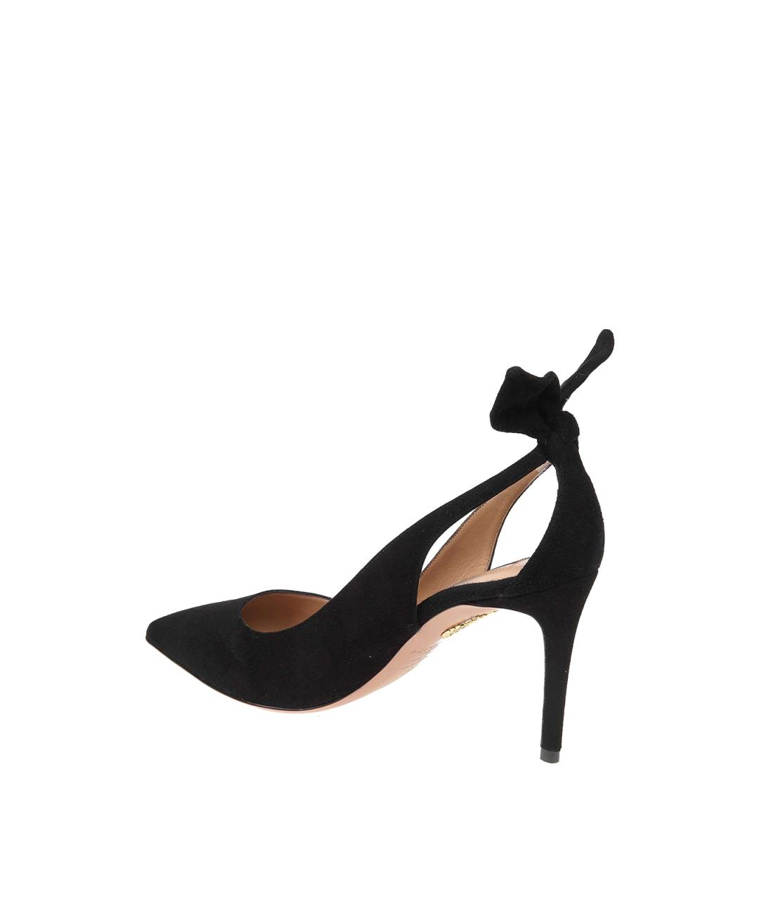 AQUAZZURA Черные замшевые туфли, фото 3