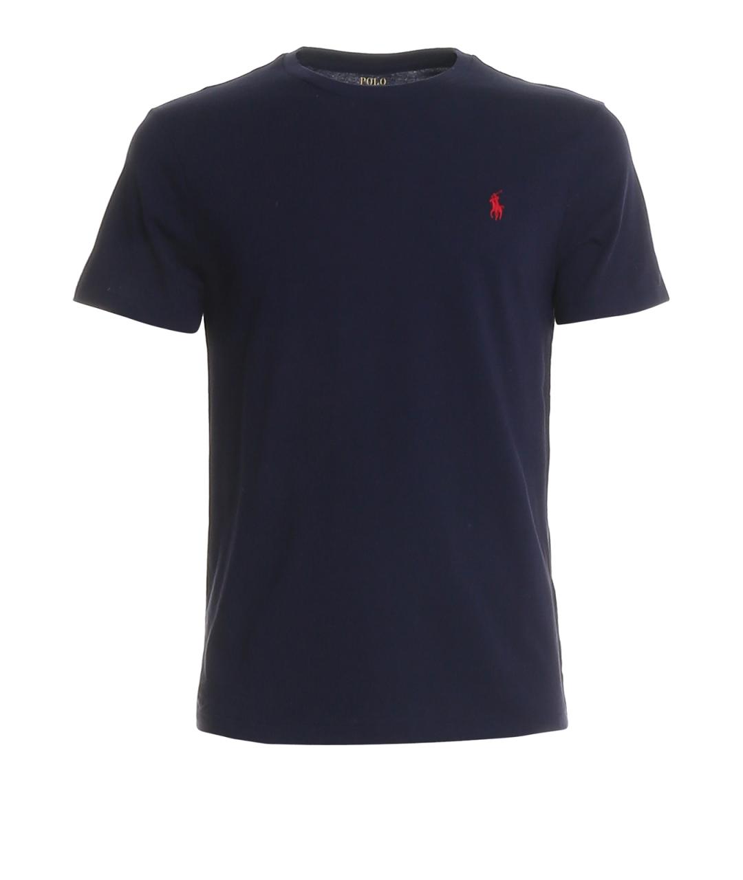 POLO RALPH LAUREN Синяя хлопковая футболка, фото 1
