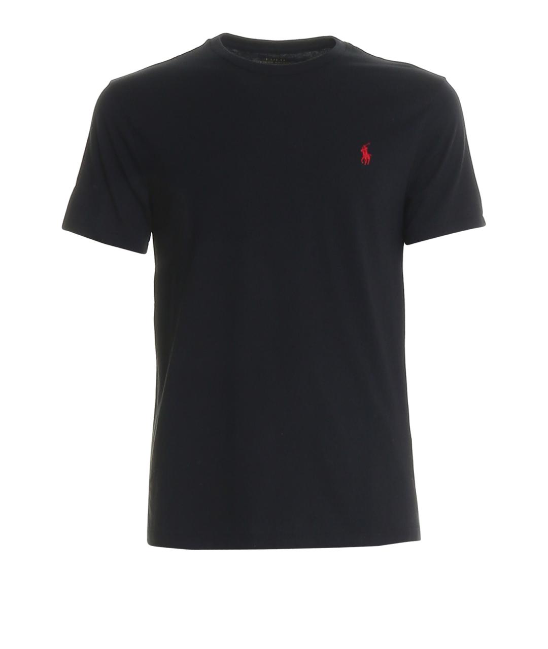 POLO RALPH LAUREN Черная хлопковая футболка, фото 1