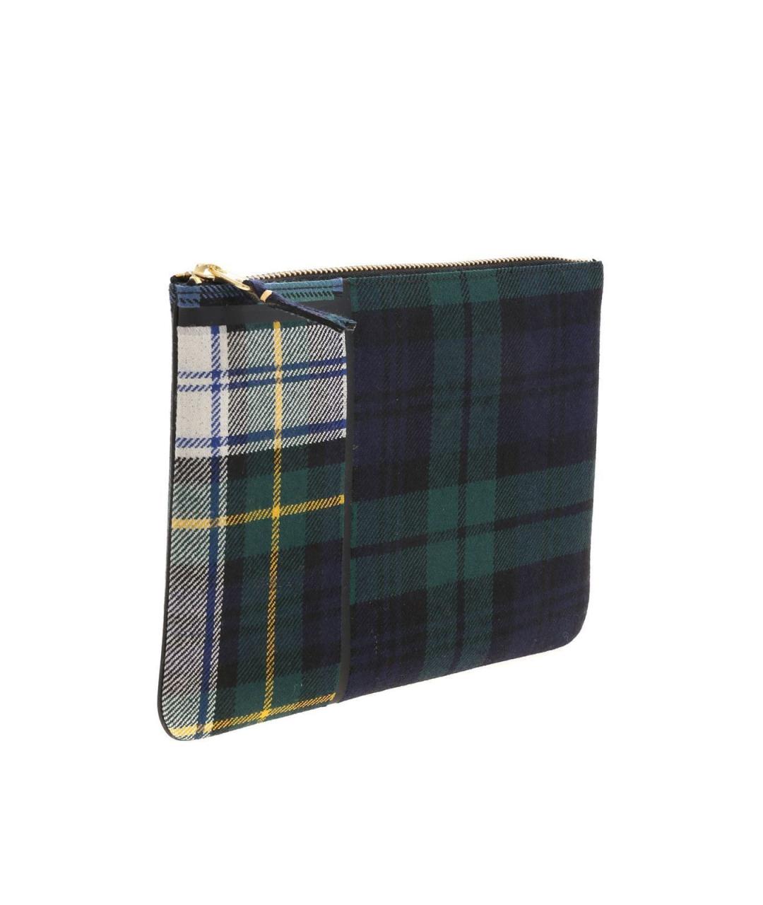 COMME DES GARÇONS WALLET Синяя шерстяная барсетка, фото 2