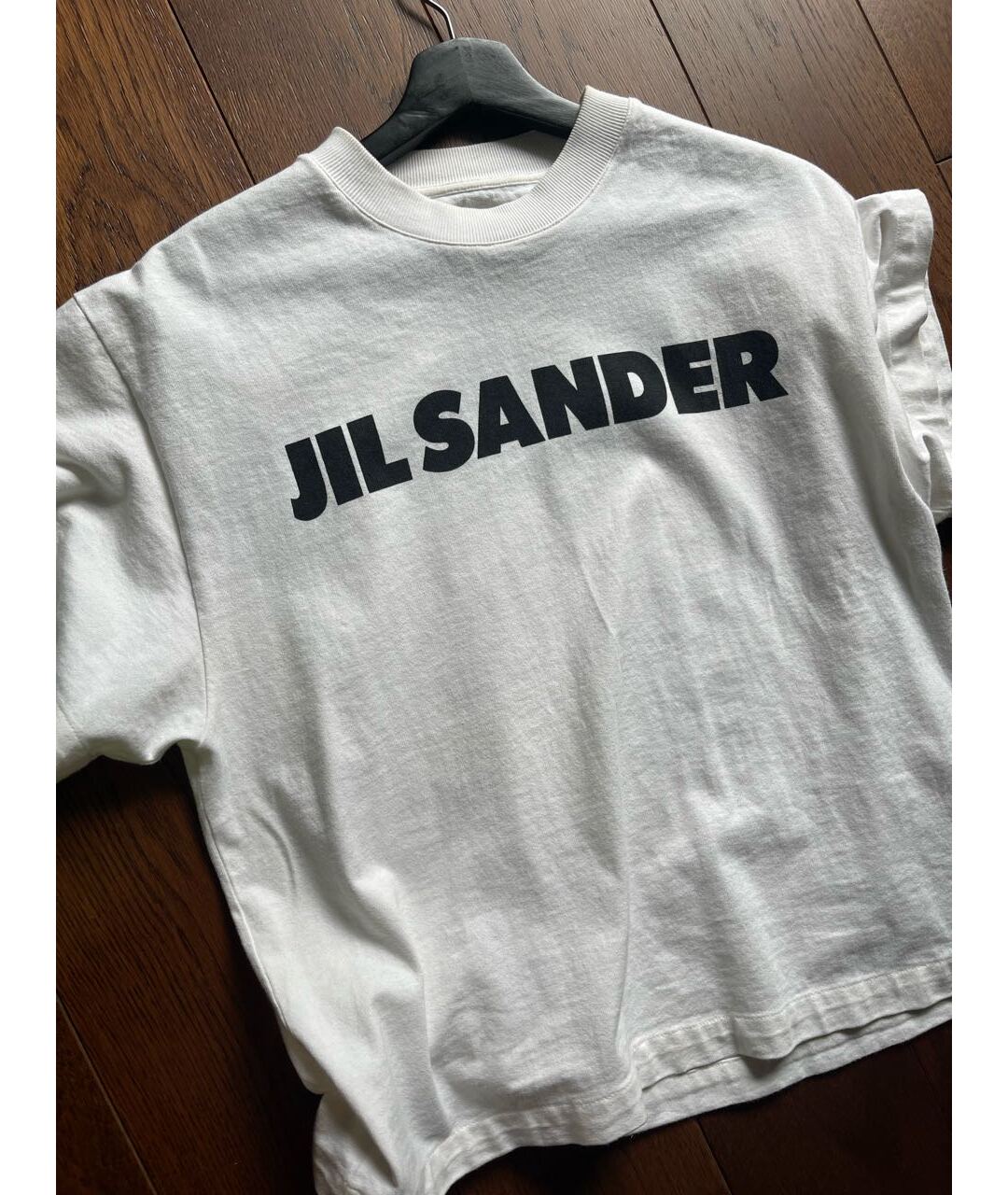 JIL SANDER Белая хлопковая футболка, фото 2