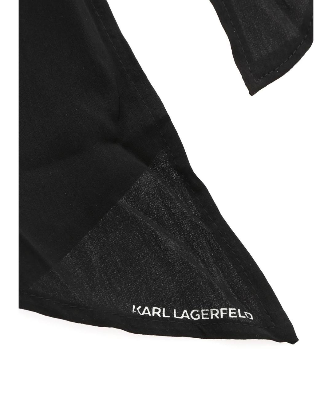 KARL LAGERFELD Черный шарф, фото 3