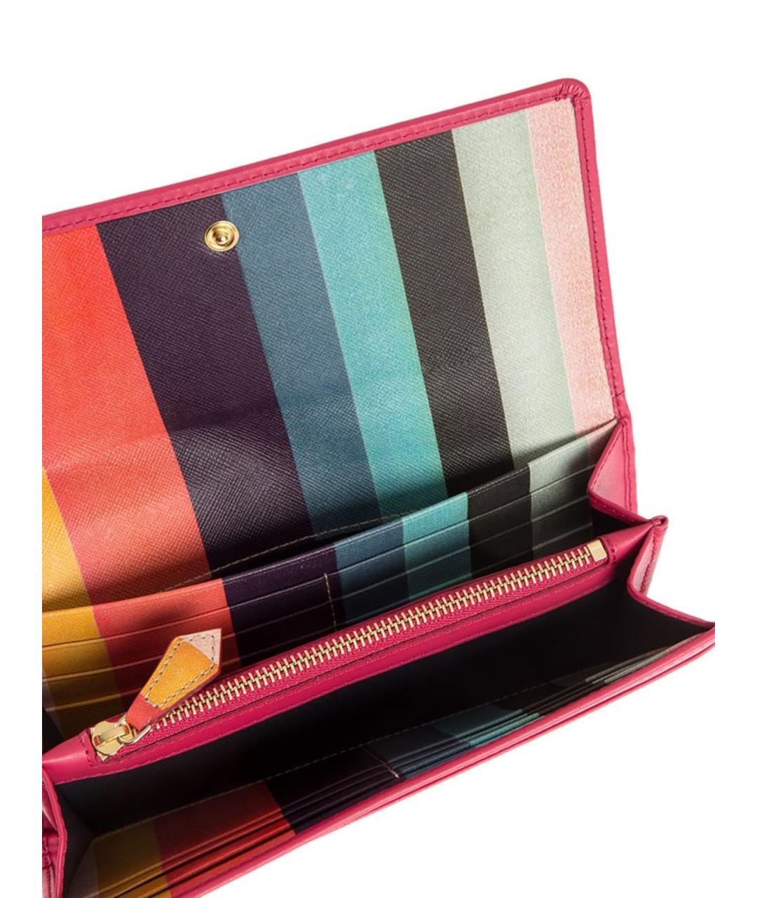 PAUL SMITH Фуксия кожаный кошелек, фото 5