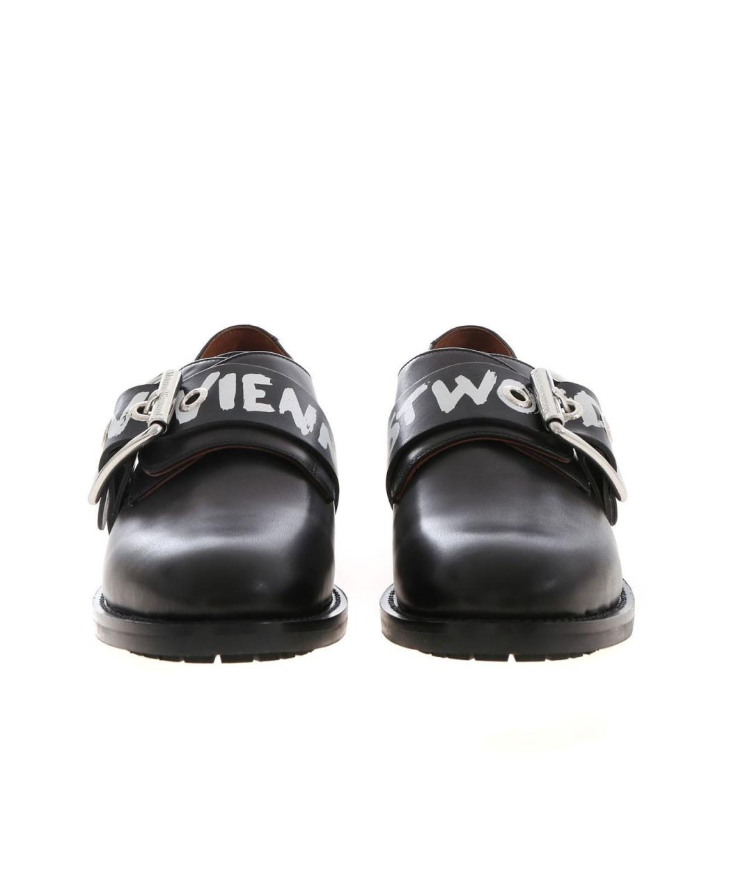 VIVIENNE WESTWOOD Черные кожаные брогги и оксфорды, фото 3