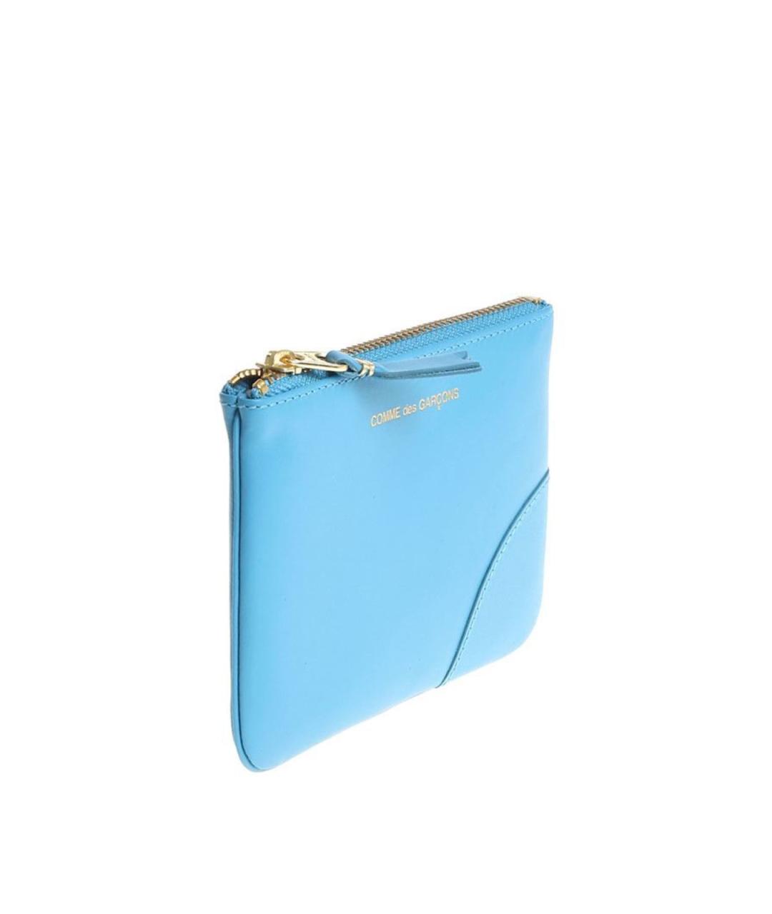 COMME DES GARÇONS WALLET Голубой кожаный кошелек, фото 2