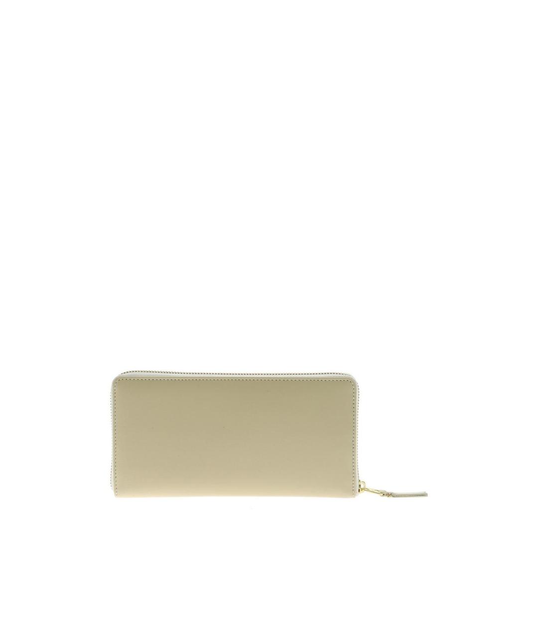COMME DES GARÇONS WALLET Бежевый кожаный кошелек, фото 3