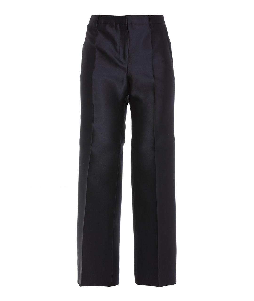 GIVENCHY Синие шерстяные прямые брюки, фото 1