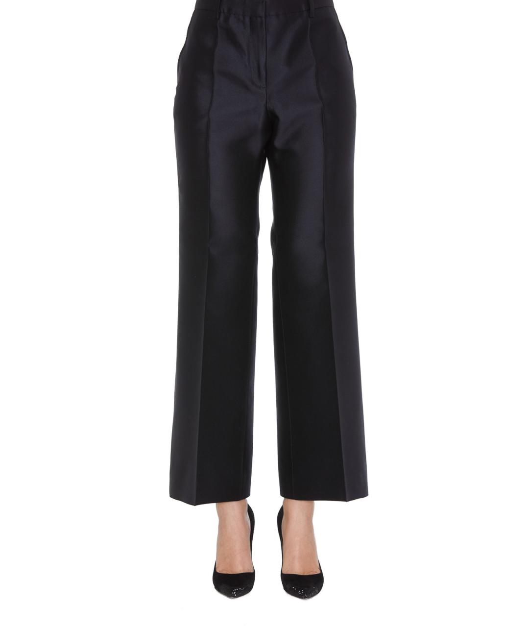 GIVENCHY Синие шерстяные прямые брюки, фото 3