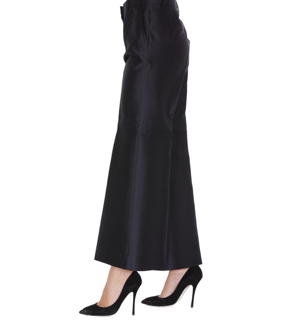GIVENCHY Синие шерстяные прямые брюки, фото 2