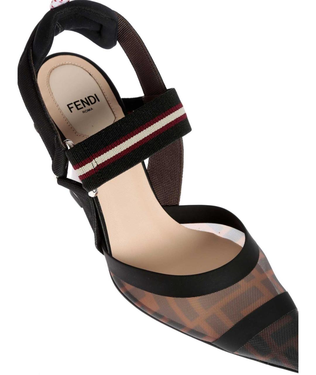 FENDI Коричневые туфли, фото 5