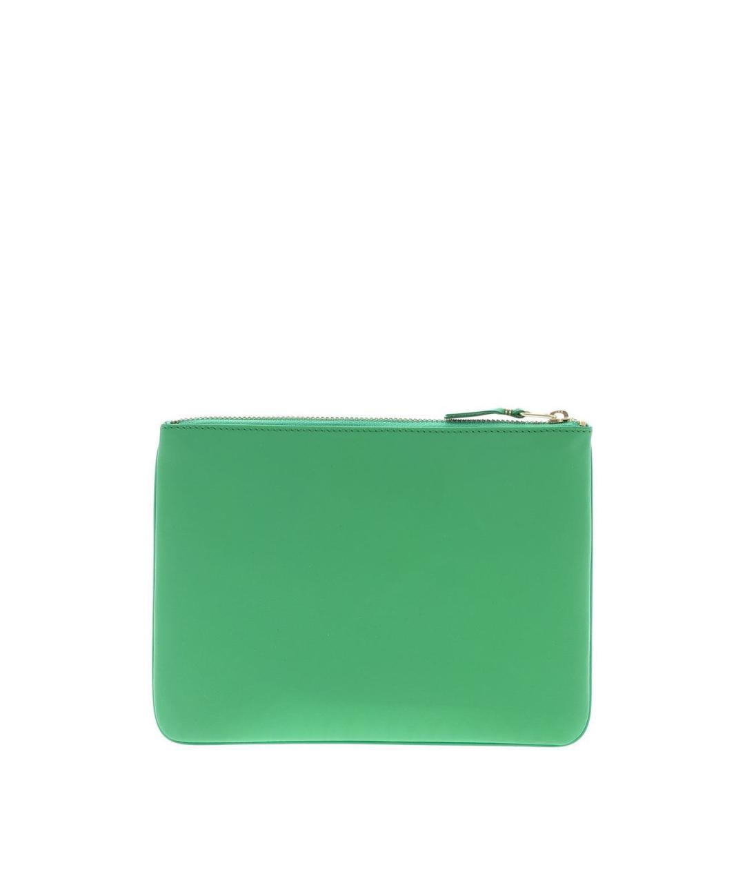 COMME DES GARÇONS WALLET Зеленая кожаная барсетка, фото 3