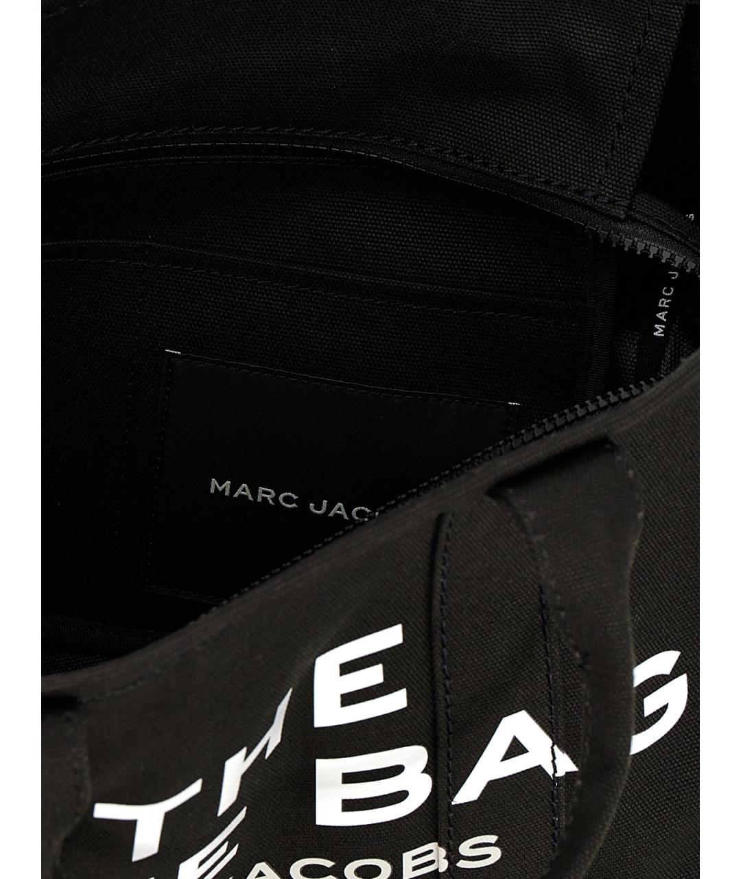 MARC JACOBS Черная хлопковая сумка тоут, фото 4