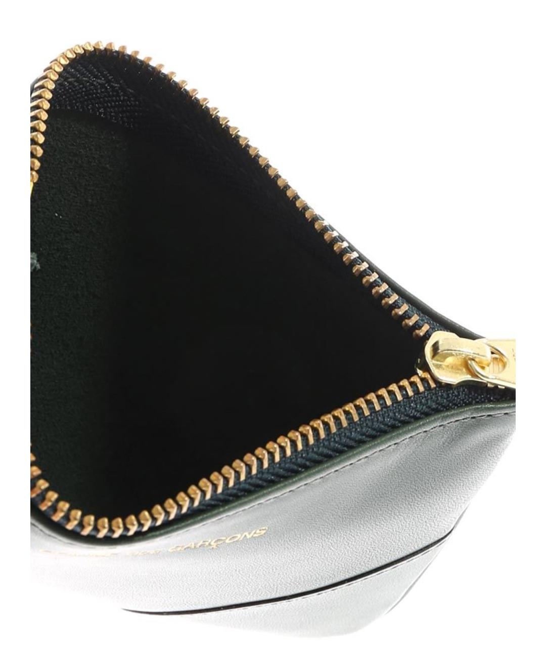 COMME DES GARÇONS WALLET Зеленый кожаный кошелек, фото 5