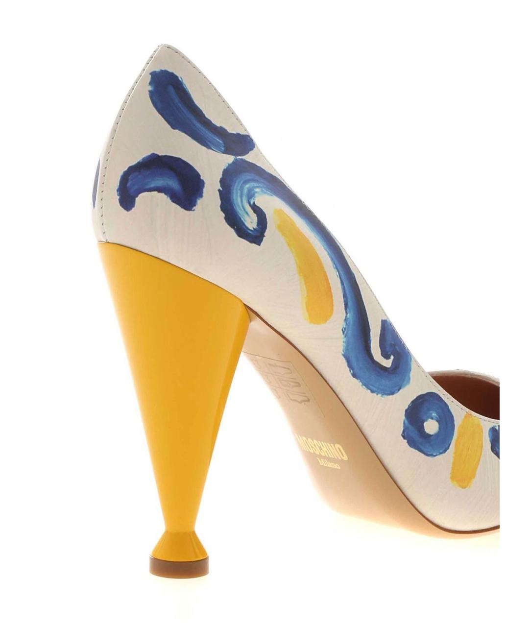 MOSCHINO Мульти кожаные туфли, фото 5