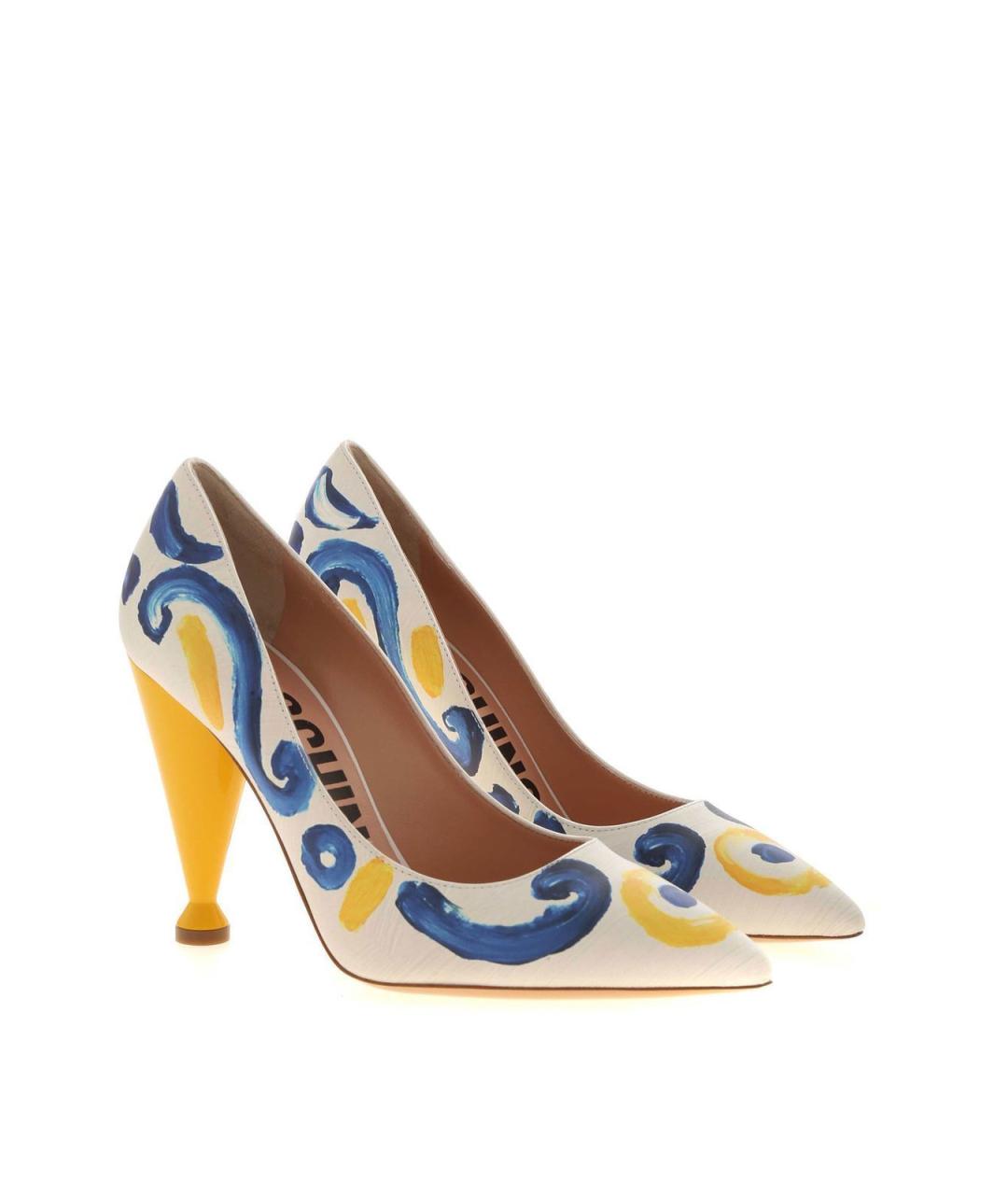 MOSCHINO Мульти кожаные туфли, фото 2