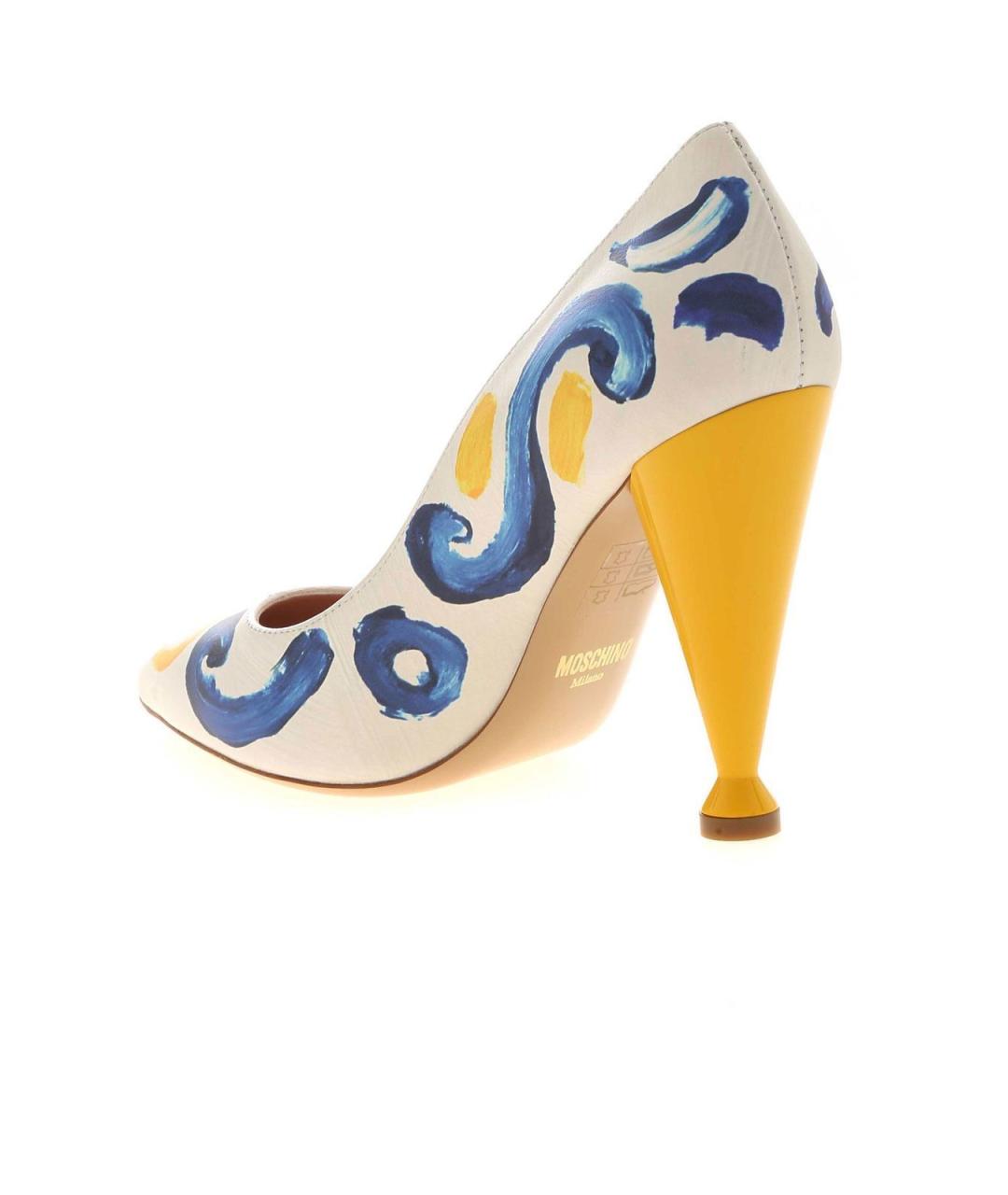 MOSCHINO Мульти кожаные туфли, фото 4