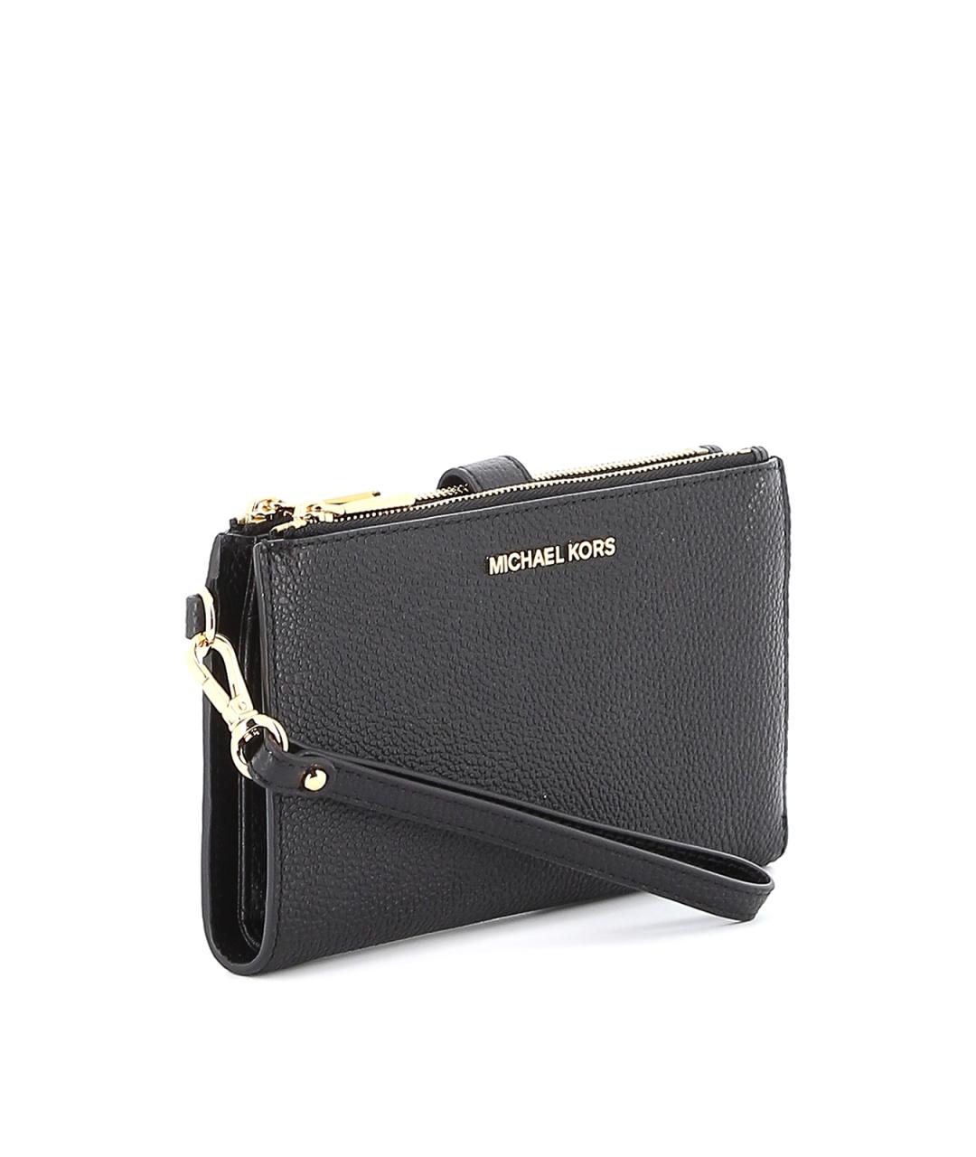 MICHAEL KORS Черный кожаный кошелек, фото 2